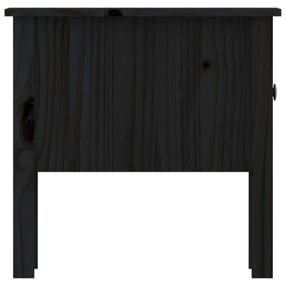 Beistelltische 2 Stk. Schwarz 50x50x49 cm Massivholz Kiefer - Pazzar.ch