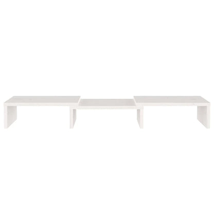 Monitorständer Weiß 60x24x10,5 cm Massivholz Kiefer - Pazzar.ch