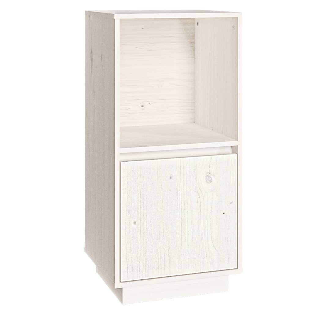 Sideboard Weiß 38x35x80 cm Massivholz Kiefer - Pazzar.ch