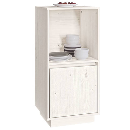 Sideboard Weiß 38x35x80 cm Massivholz Kiefer - Pazzar.ch