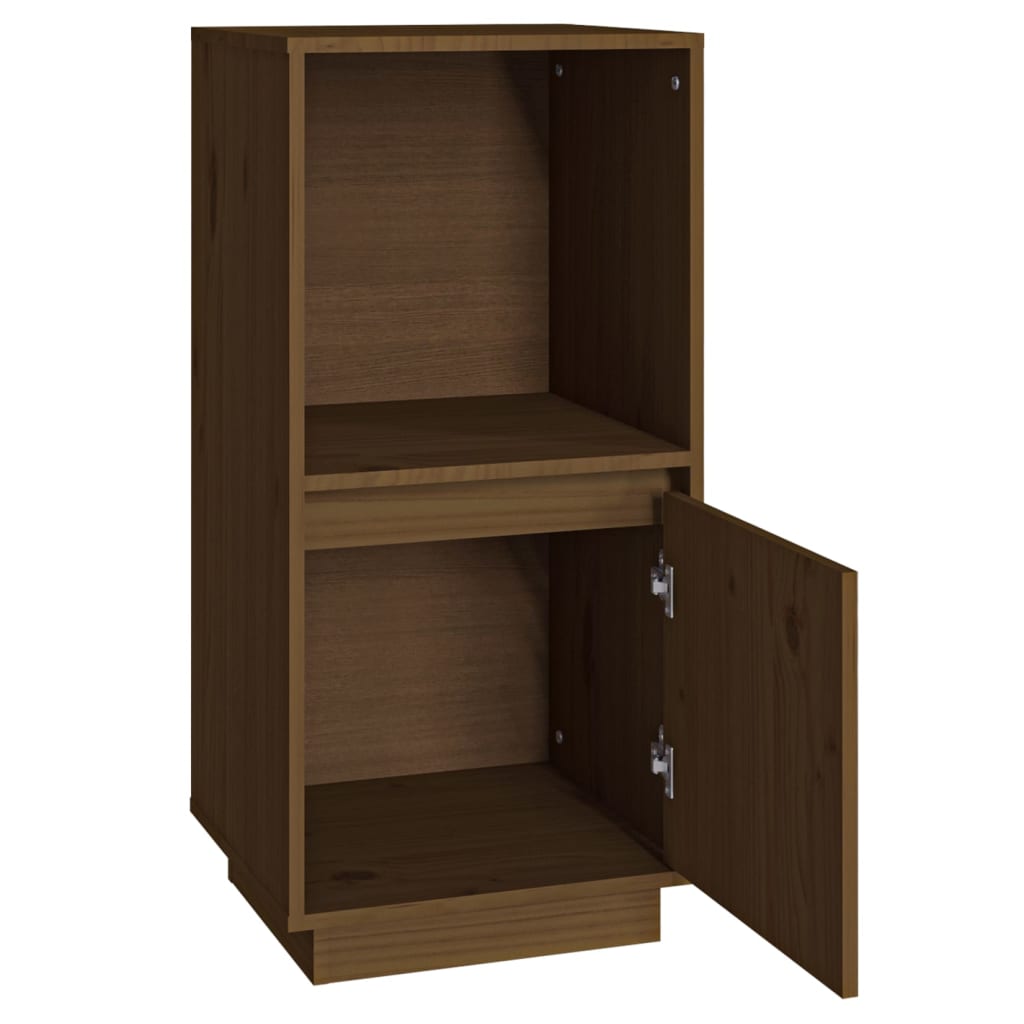 Sideboard Honigbraun 38x35x80 cm Massivholz Kiefer - Pazzar.ch