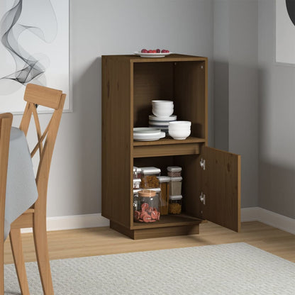 Sideboard Honigbraun 38x35x80 cm Massivholz Kiefer - Pazzar.ch