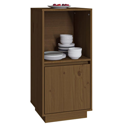 Sideboard Honigbraun 38x35x80 cm Massivholz Kiefer - Pazzar.ch