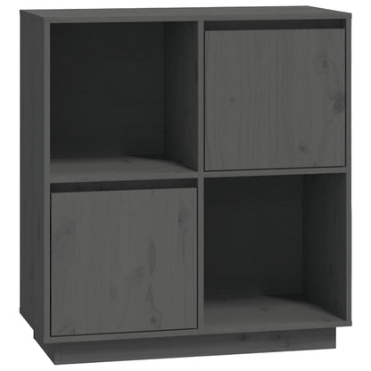 Sideboard Grau 74x35x80 cm Massivholz Kiefer - Pazzar.ch