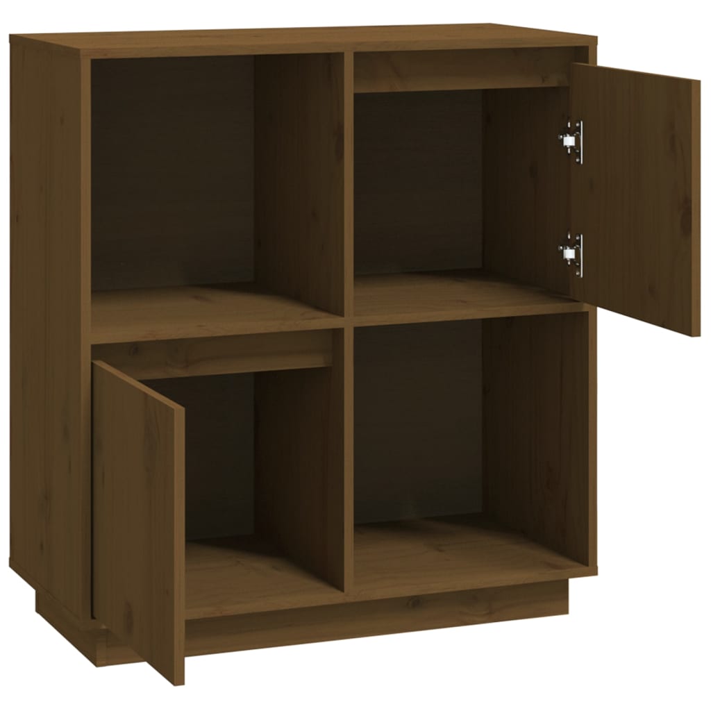 Sideboard Honigbraun 74x35x80 cm Massivholz Kiefer - Pazzar.ch