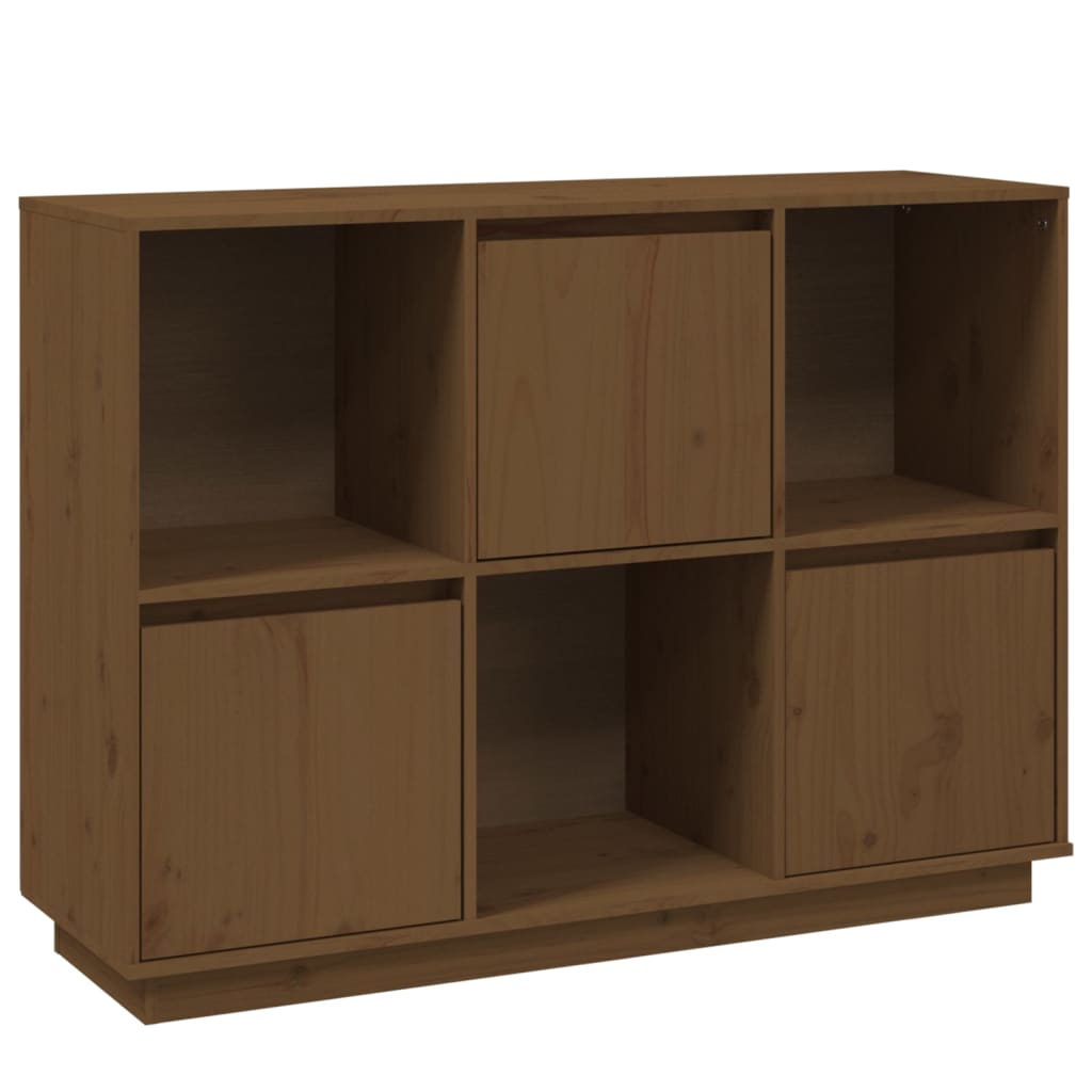 Sideboard Honigbraun 110,5x35x80 cm Massivholz Kiefer