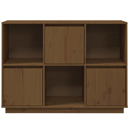 Sideboard Honigbraun 110,5x35x80 cm Massivholz Kiefer - Pazzar.ch