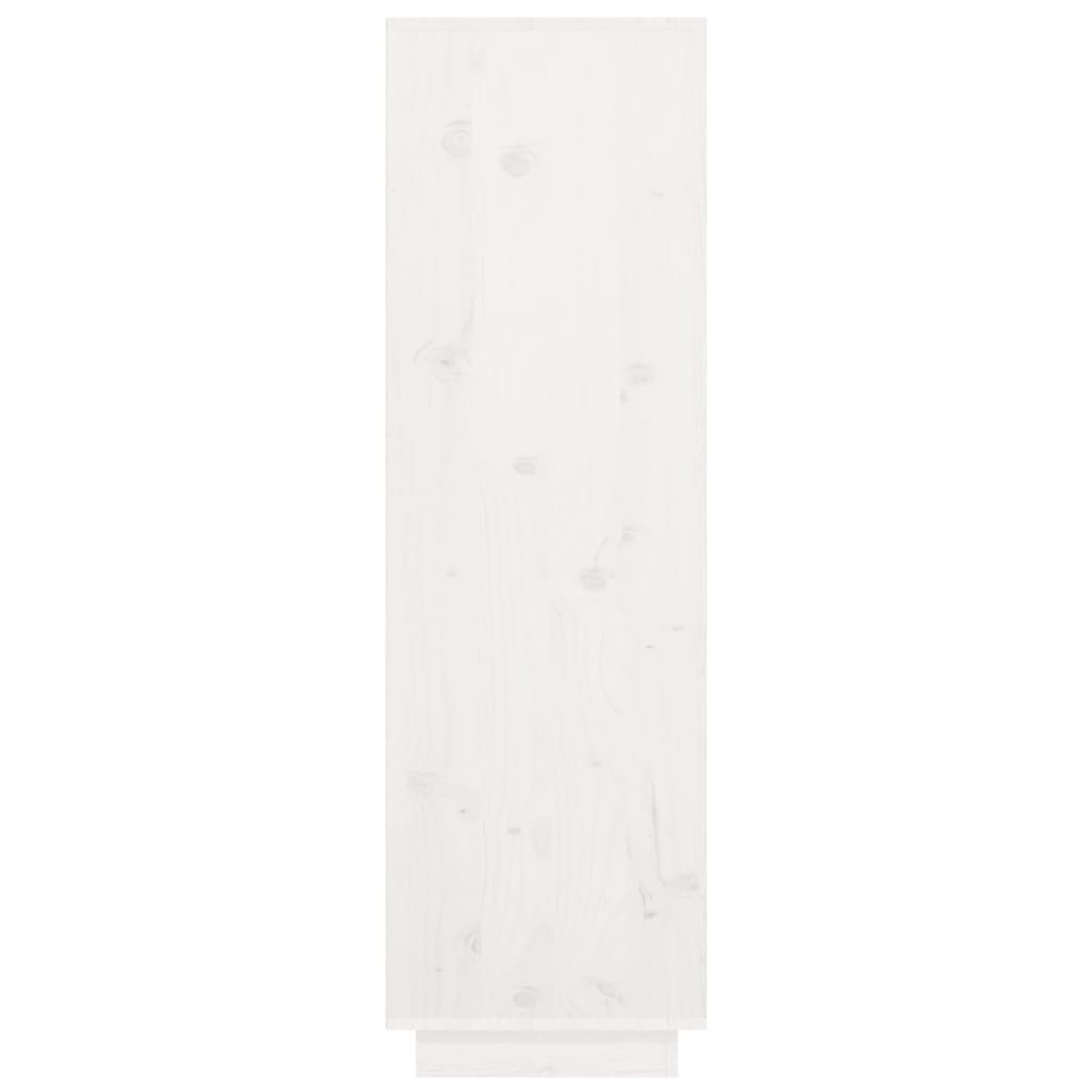Highboard Weiß 38x35x117 cm Massivholz Kiefer - Pazzar.ch
