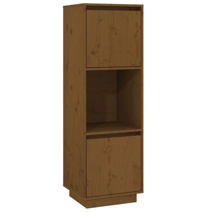 Highboard Honigbraun 38x35x117 cm Massivholz Kiefer - Pazzar.ch