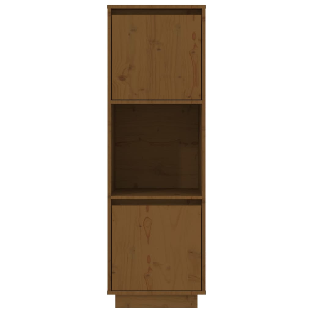 Highboard Honigbraun 38x35x117 cm Massivholz Kiefer - Pazzar.ch