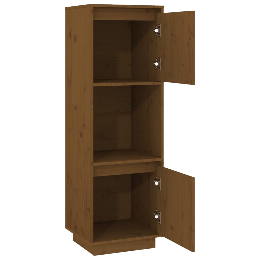 Highboard Honigbraun 38x35x117 cm Massivholz Kiefer - Pazzar.ch