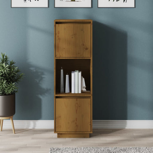Highboard Honigbraun 38x35x117 cm Massivholz Kiefer - Pazzar.ch