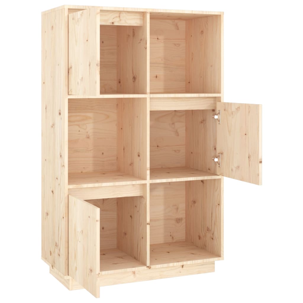Highboard 74x35x117 cm Massivholz Kiefer - Pazzar.ch