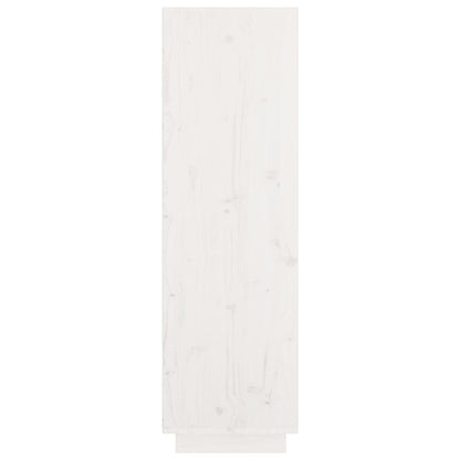 Highboard Weiß 74x35x117 cm Massivholz Kiefer - Pazzar.ch