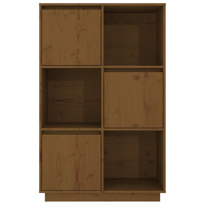 Highboard Honigbraun 74x35x117 cm Massivholz Kiefer - Pazzar.ch