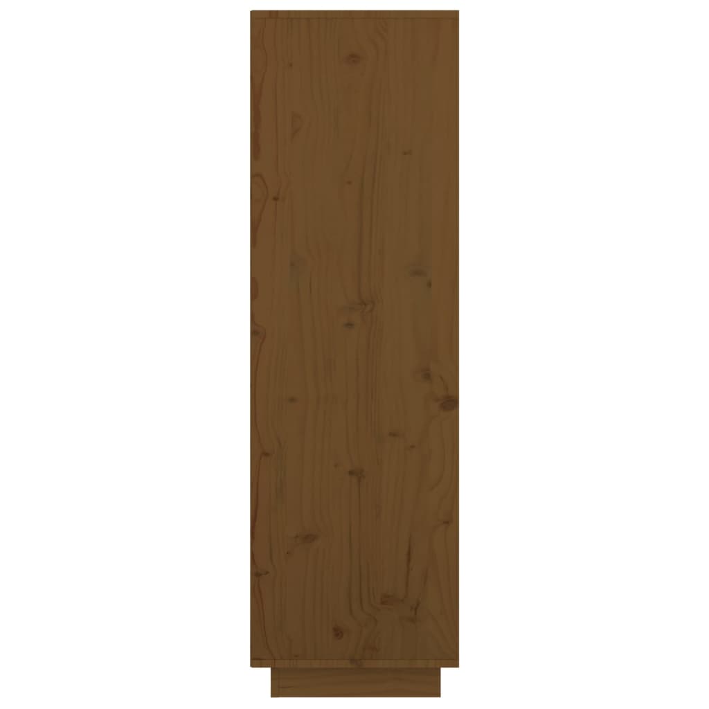 Highboard Honigbraun 74x35x117 cm Massivholz Kiefer