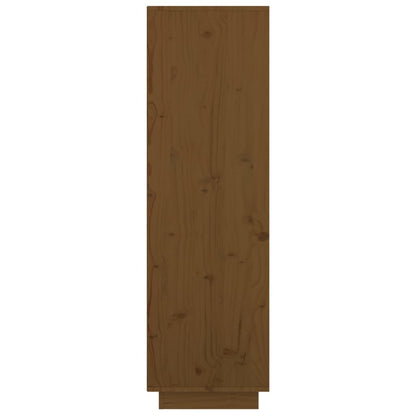 Highboard Honigbraun 74x35x117 cm Massivholz Kiefer - Pazzar.ch
