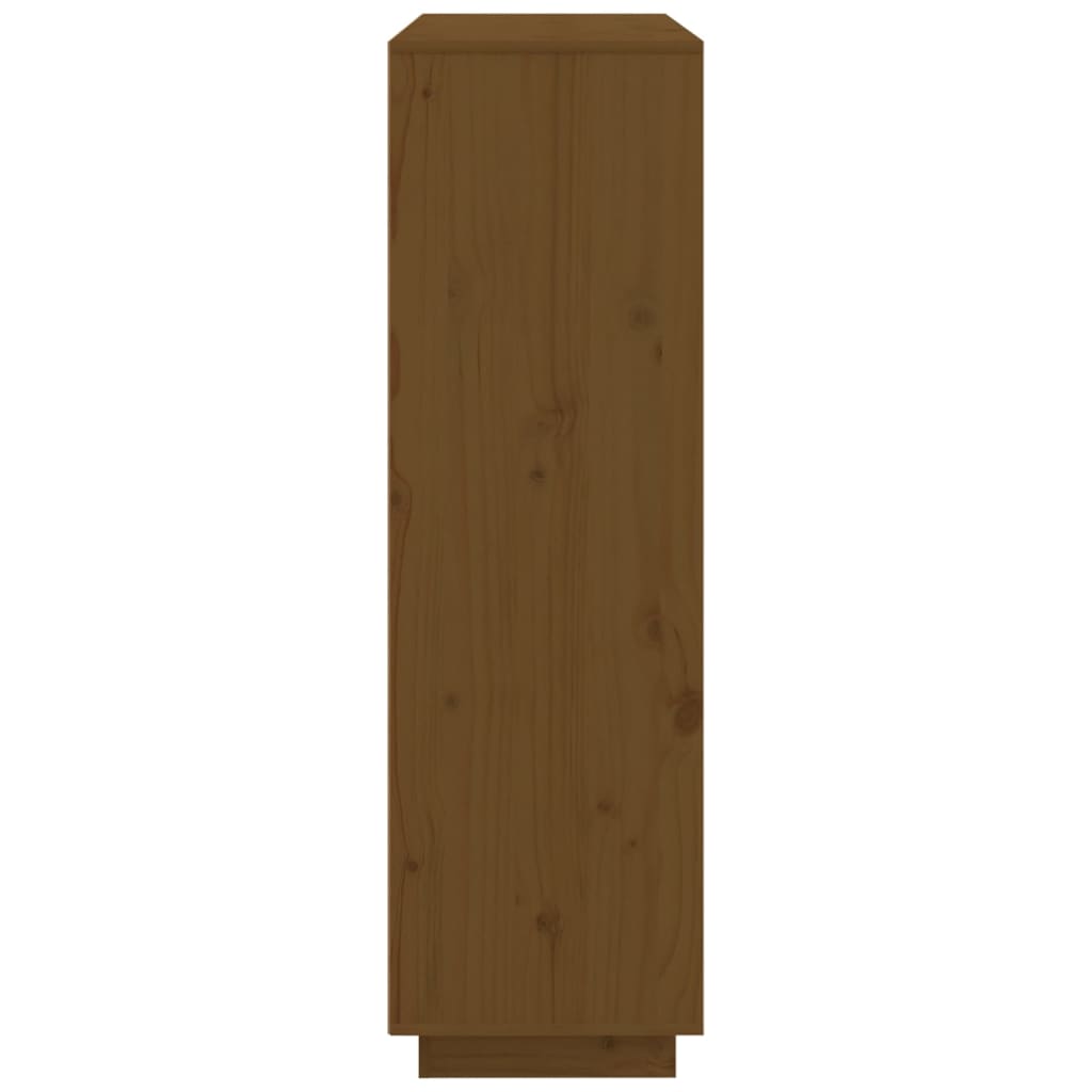 Highboard Honigbraun 110,5x35x117 cm Massivholz Kiefer - Pazzar.ch