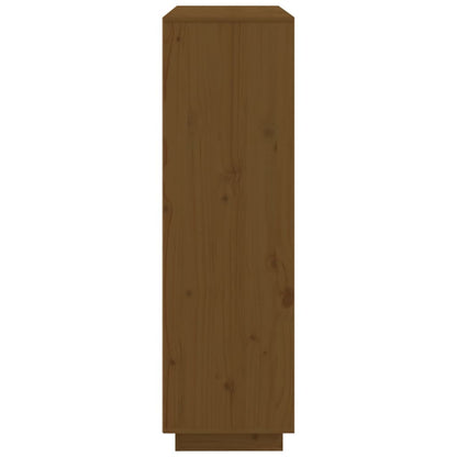 Highboard Honigbraun 110,5x35x117 cm Massivholz Kiefer - Pazzar.ch