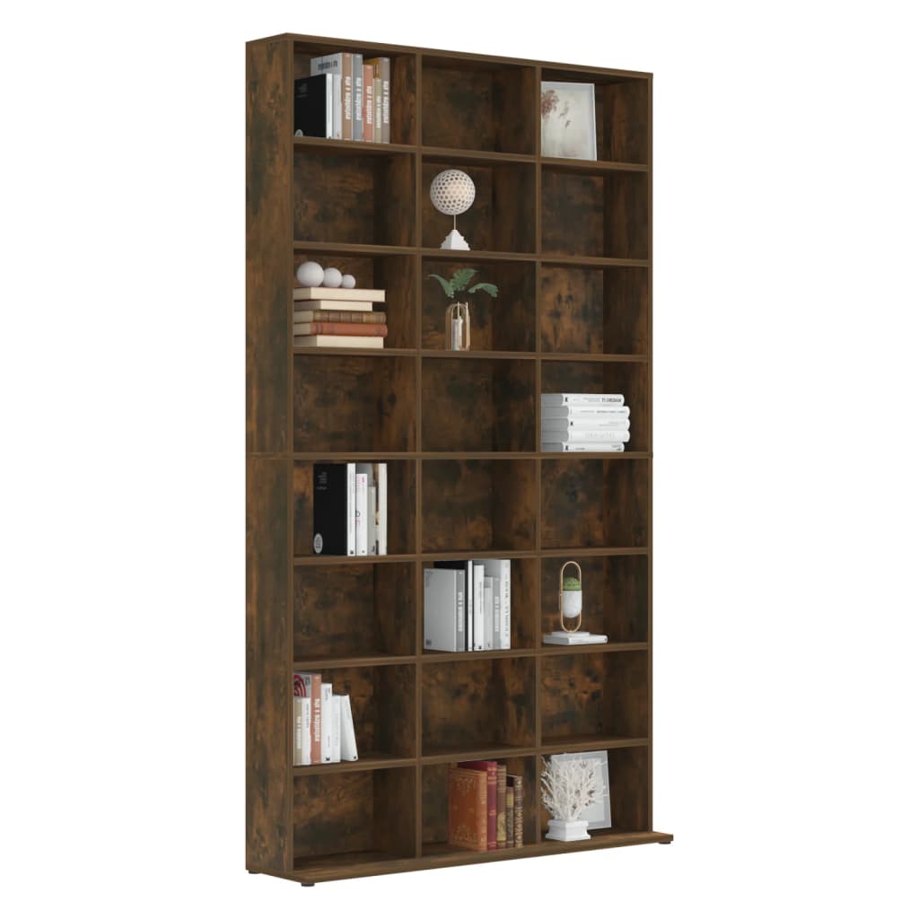 CD-Regal Räuchereiche 102x23x177,5 cm Holzwerkstoff - Pazzar.ch