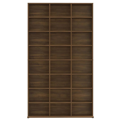 CD-Regal Braun Eichen-Optik 102x23x177,5 cm Holzwerkstoff - Pazzar.ch