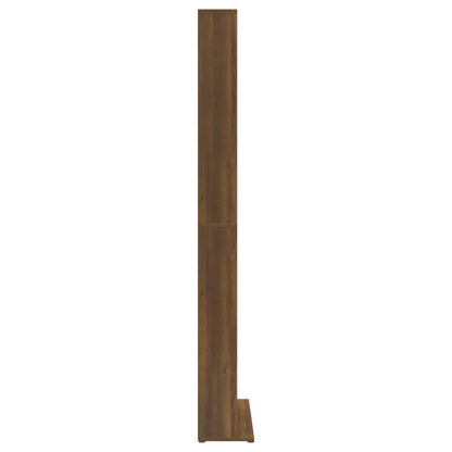 CD-Regal Braun Eichen-Optik 102x23x177,5 cm Holzwerkstoff - Pazzar.ch