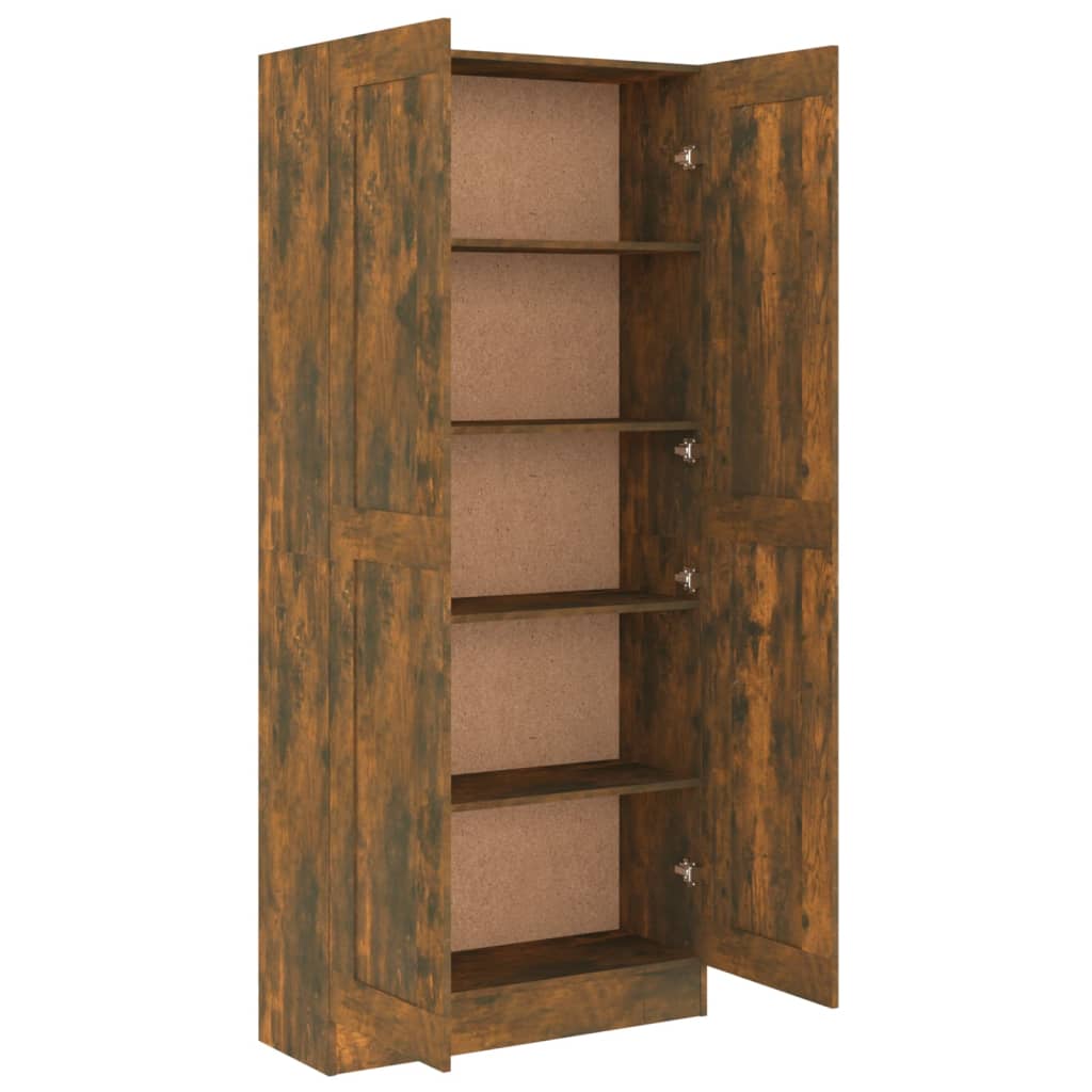 Badezimmerschrank Räuchereiche 82,5x30,5x185,5 cm Holzwerkstoff - Pazzar.ch