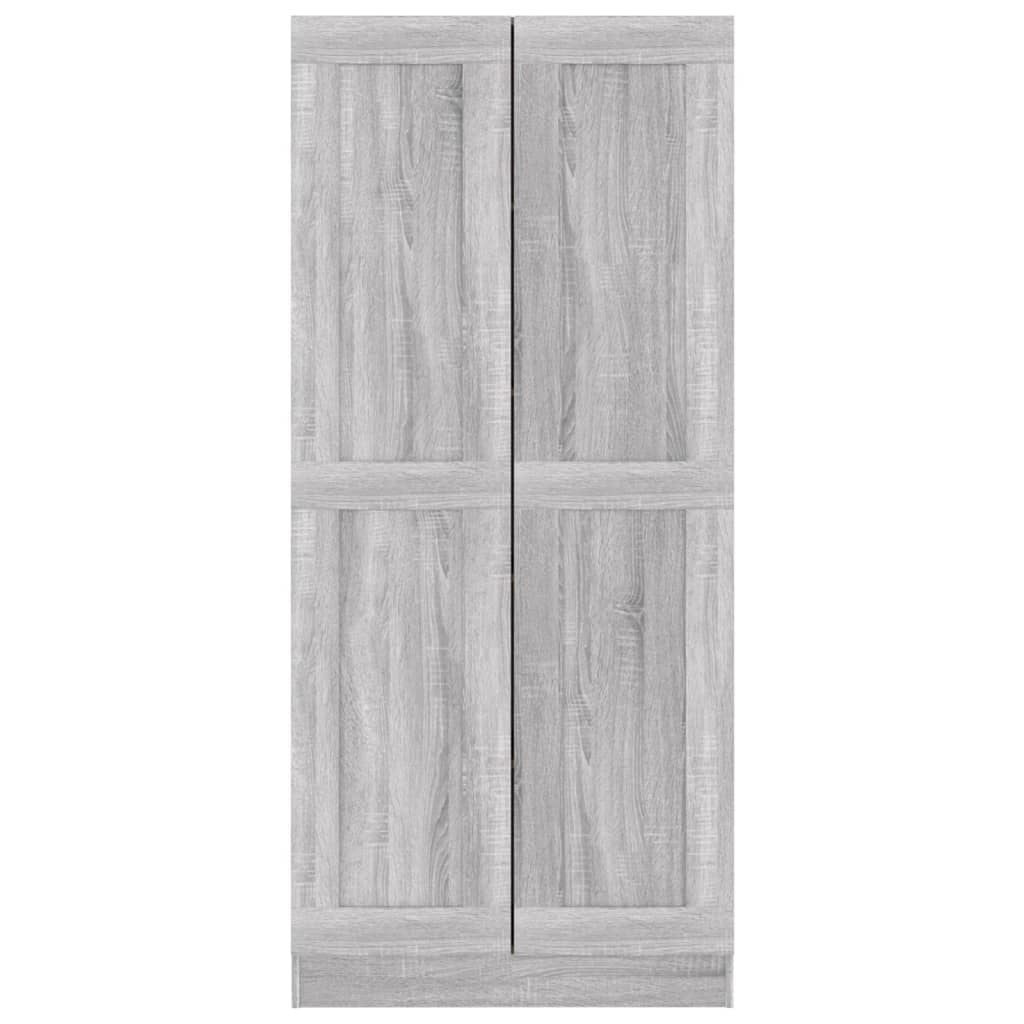 Badezimmerschrank Grau Sonoma 82,5x30,5x185,5 cm Holzwerkstoff - Pazzar.ch