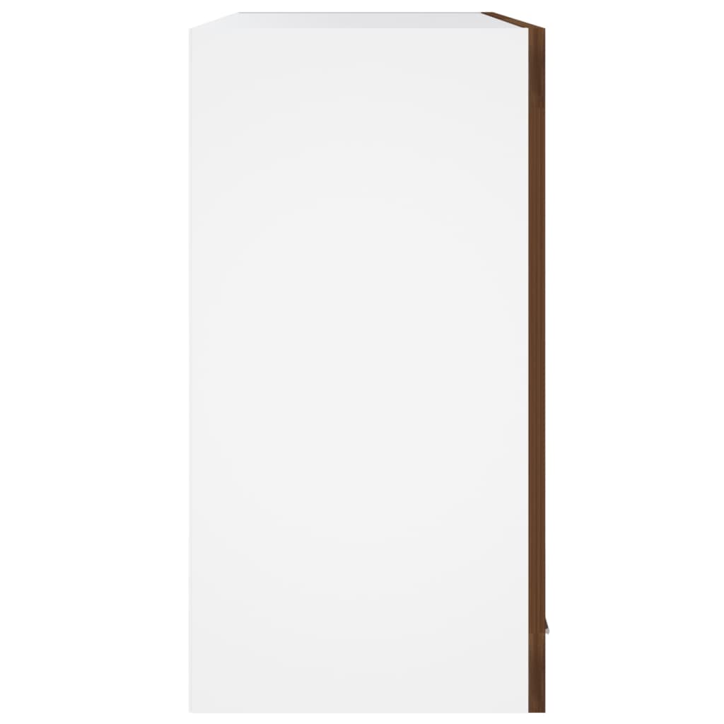 Hängeschrank Glas Braun Eichen-Optik 60x31x60 cm Holzwerkstoff - Pazzar.ch