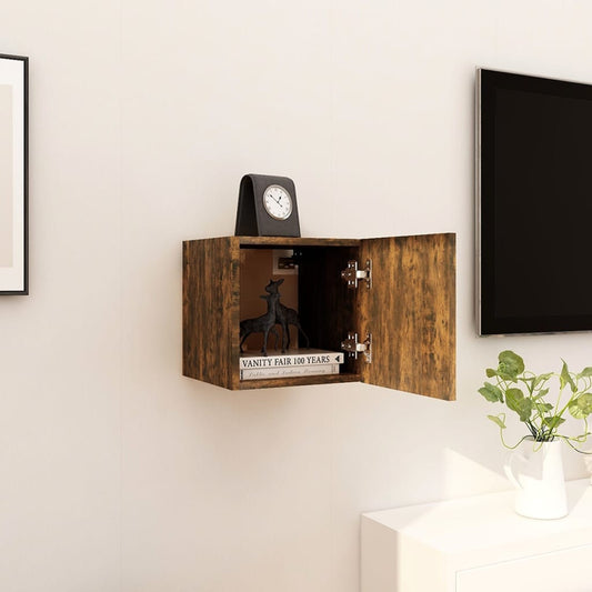 TV-Wandschrank Räuchereiche 30,5x30x30 cm - Pazzar.ch
