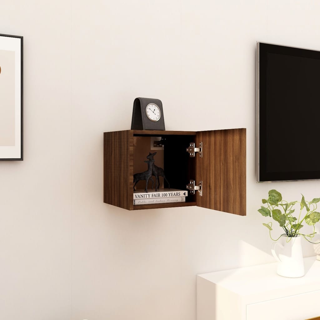 TV-Wandschrank Braun Eiche 30,5x30x30 cm - Pazzar.ch