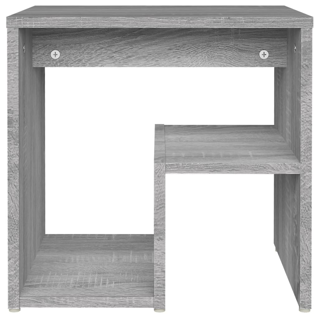 Nachttische 2 Stk. Grau Sonoma 40x30x40 cm Holzwerkstoff - Pazzar.ch
