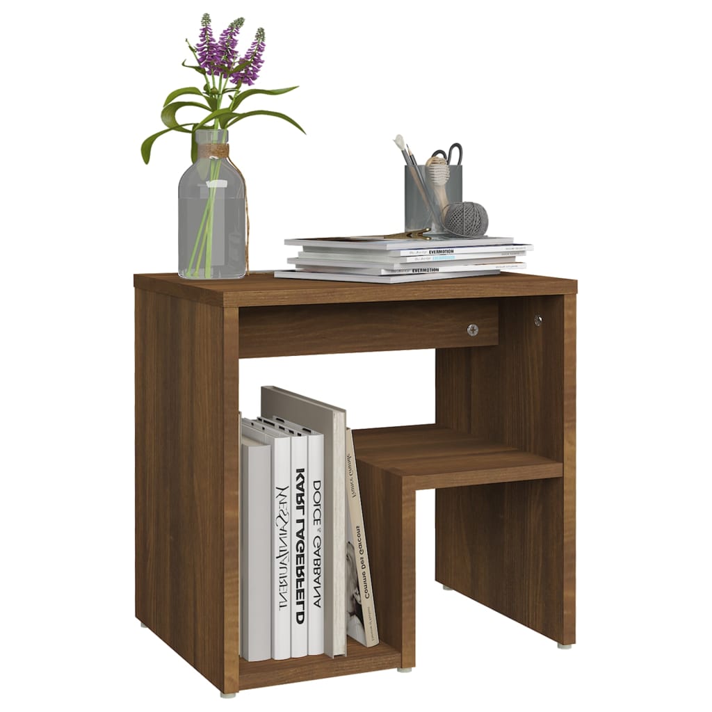 Nachttische 2 Stk. Braun Eichen-Optik 40x30x40 cm Holzwerkstoff - Pazzar.ch