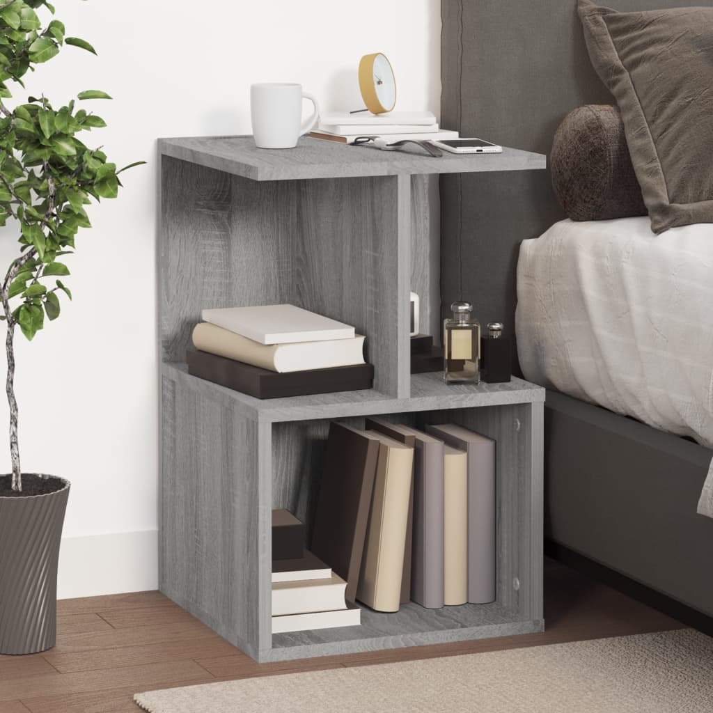 Nachttisch Grau Sonoma 35x35x55 cm Holzwerkstoff - Pazzar.ch