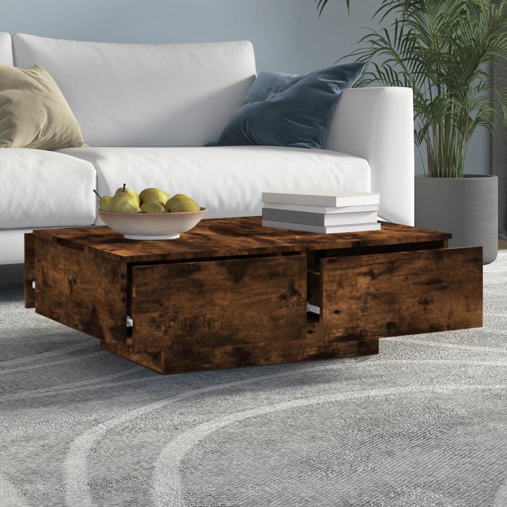 Couchtisch Räuchereiche 90x60x31 cm Holzwerkstoff - Pazzar.ch