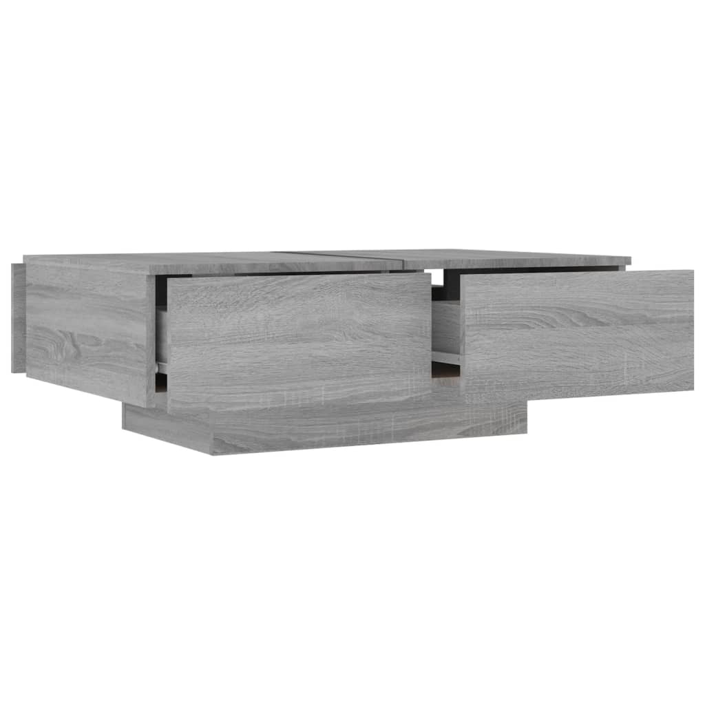 Couchtisch Grau Sonoma 90x60x31 cm Holzwerkstoff - Pazzar.ch