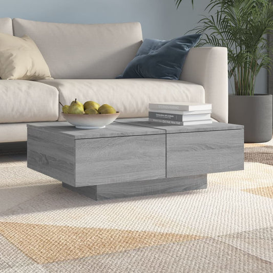 Couchtisch Grau Sonoma 90x60x31 cm Holzwerkstoff - Pazzar.ch