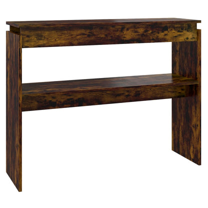 Konsolentisch Räuchereiche 102x30x80 cm Holzwerkstoff - Pazzar.ch