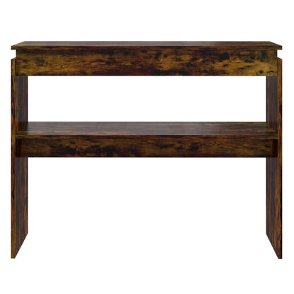 Konsolentisch Räuchereiche 102x30x80 cm Holzwerkstoff - Pazzar.ch