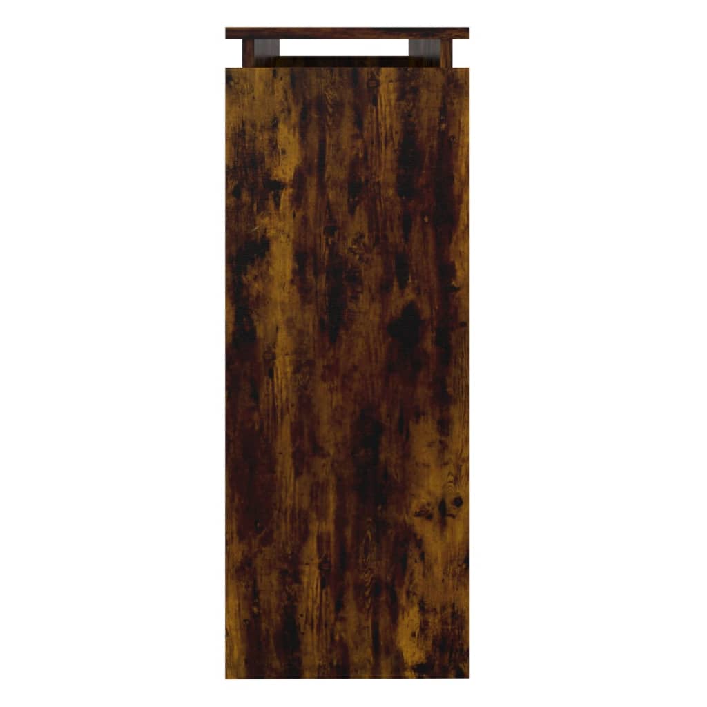 Konsolentisch Räuchereiche 102x30x80 cm Holzwerkstoff - Pazzar.ch