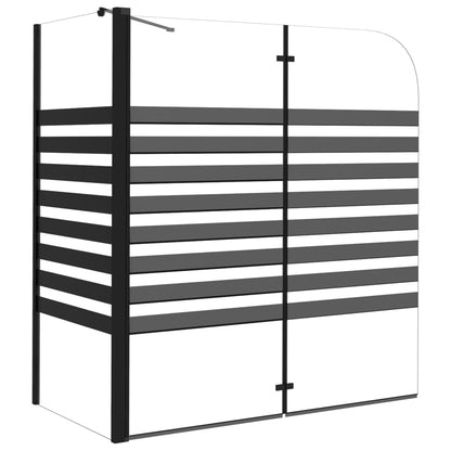 Duschabtrennung 120x68x130 cm Hartglas Gestreift - Pazzar.ch