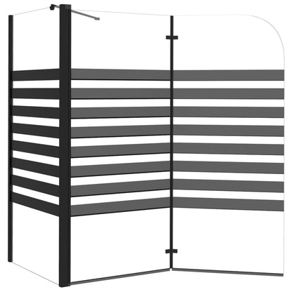 Duschabtrennung 120x68x130 cm Hartglas Gestreift - Pazzar.ch