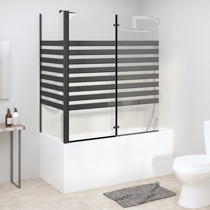 Duschabtrennung 120x68x130 cm Hartglas Gestreift - Pazzar.ch