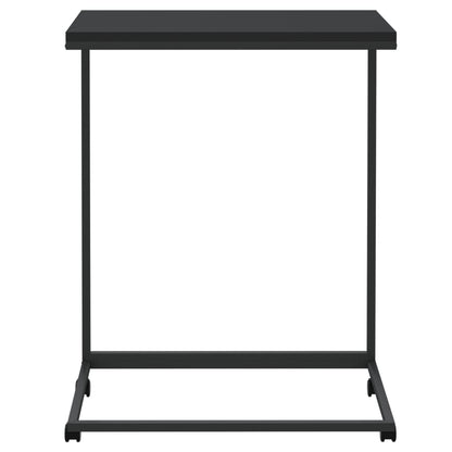 Beistelltisch mit Rollen Schwarz 55x35x70 cm Holzwerkstoff - Pazzar.ch