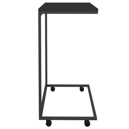 Beistelltisch mit Rollen Schwarz 55x35x70 cm Holzwerkstoff - Pazzar.ch