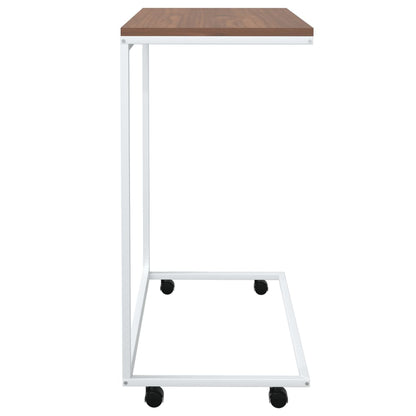 Beistelltisch mit Rollen Weiß 55x35x70 cm Holzwerkstoff - Pazzar.ch