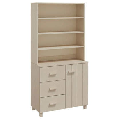 Highboard HAMAR Massivholz Kiefer Honigbraun - Pazzar.ch