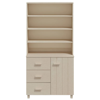 Highboard HAMAR Massivholz Kiefer Honigbraun - Pazzar.ch