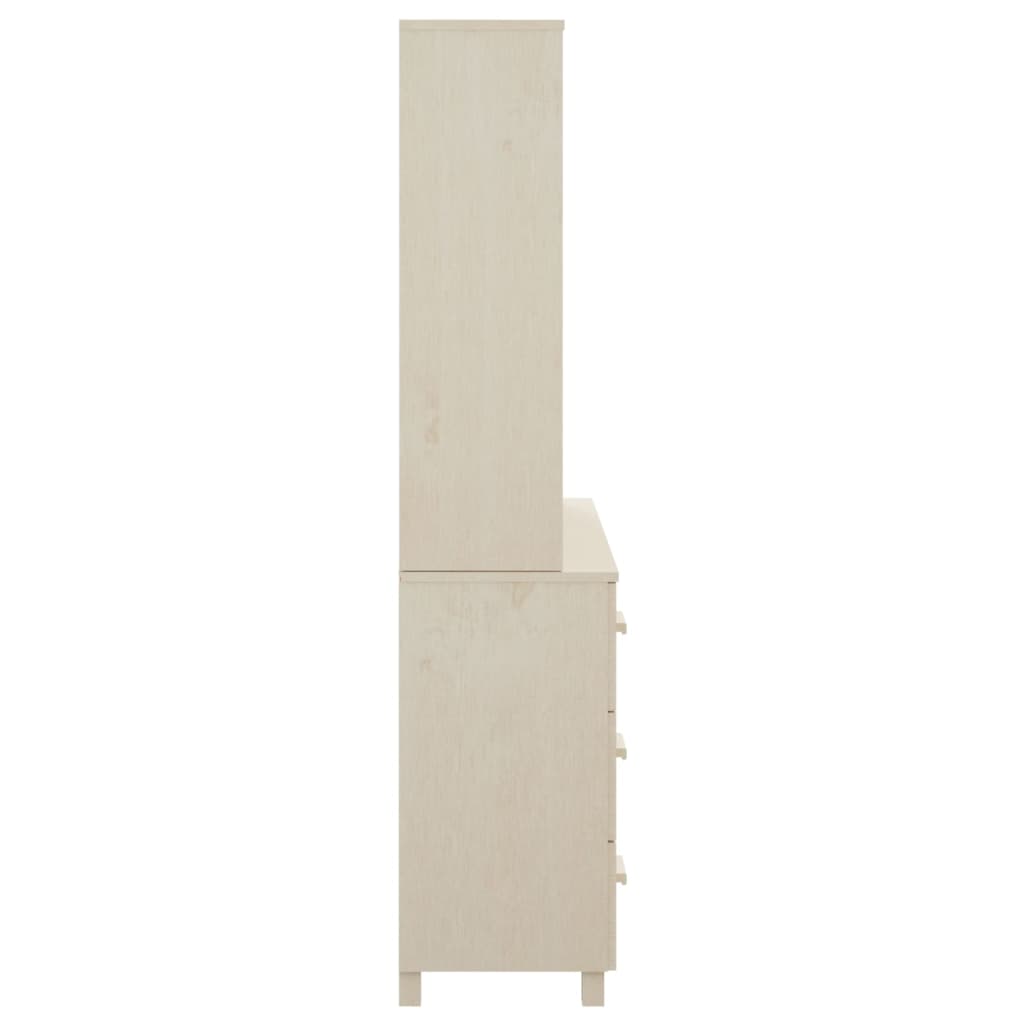 Highboard HAMAR Massivholz Kiefer Honigbraun - Pazzar.ch