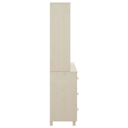 Highboard HAMAR Massivholz Kiefer Honigbraun - Pazzar.ch